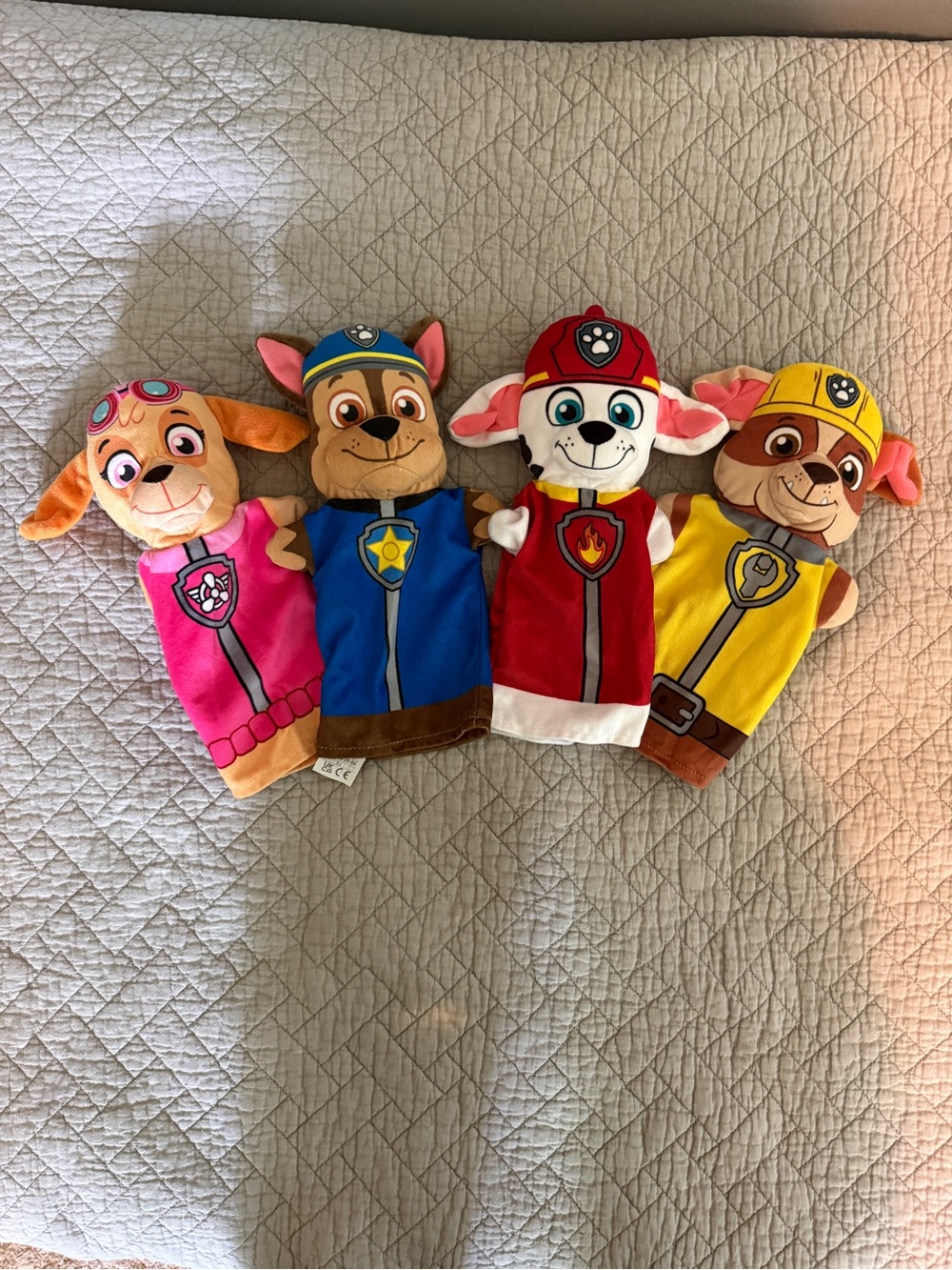 PAW Patrol Plush Hand Puppets Set - Skye, Chase, Marshall, Rubble